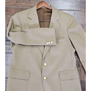 Vintage Lacrosse Wool Blend Sports Jacket Blazer Military-inspired Buttons 38R